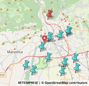 Mappa Via Giacomo Puccini, 36061 Bassano del Grappa VI, Italia (4.42769)