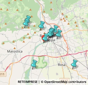 Mappa Via Giacomo Puccini, 36061 Bassano del Grappa VI, Italia (2.68333)