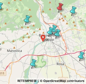 Mappa Via Giacomo Puccini, 36061 Bassano del Grappa VI, Italia (5.67273)