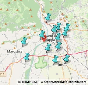 Mappa Via Giacomo Puccini, 36061 Bassano del Grappa VI, Italia (3.22462)