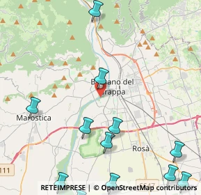 Mappa Via Giacomo Puccini, 36061 Bassano del Grappa VI, Italia (6.11833)