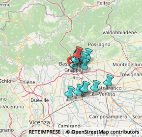 Mappa Via Giacomo Puccini, 36061 Bassano del Grappa VI, Italia (8.095)