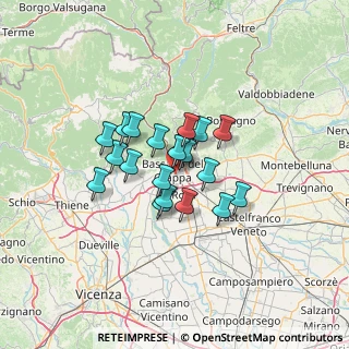 Mappa Vicolo Cereria, 36061 Bassano del Grappa VI, Italia (8.7155)