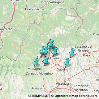 Mappa Via S. Eurosia, 36013 Piovene Rocchette VI, Italia (8.91917)