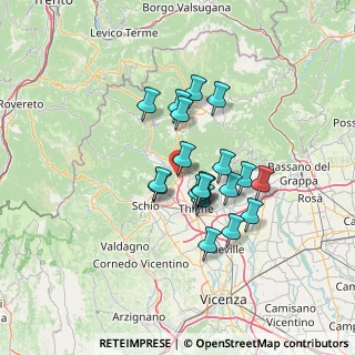 Mappa Via S. Eurosia, 36013 Piovene Rocchette VI, Italia (10.2505)