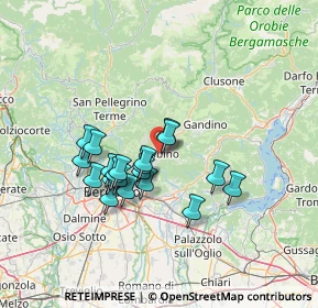 Mappa Via Fratelli Cervi, 24021 Albino BG, Italia (11.399)