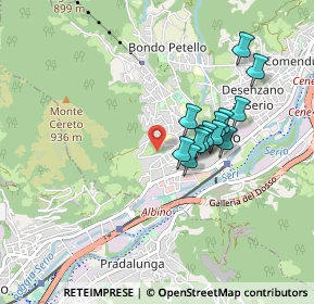 Mappa Via Fratelli Cervi, 24021 Albino BG, Italia (0.71615)