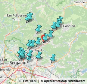 Mappa Via Fratelli Cervi, 24021 Albino BG, Italia (6.908)