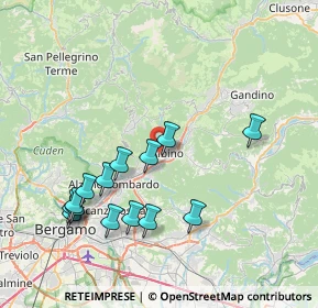 Mappa Via Fratelli Cervi, 24021 Albino BG, Italia (8.02143)