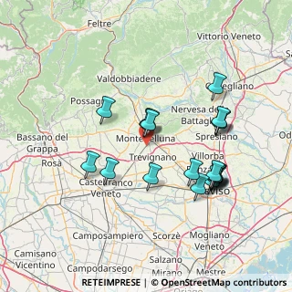 Mappa Via Borgo Innocenti, 31044 Montebelluna TV, Italia (14.296)