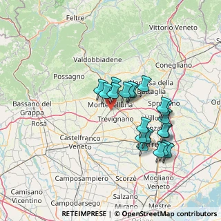 Mappa Via Borgo Innocenti, 31044 Montebelluna TV, Italia (12.562)
