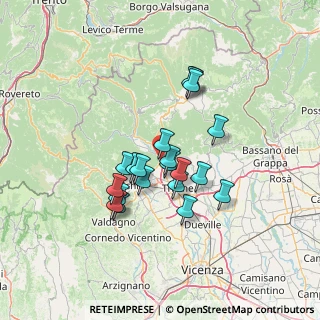 Mappa Via Ulisse Dellai, 36013 Piovene Rocchette VI, Italia (10.8455)