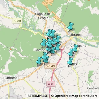 Mappa Via Ulisse Dellai, 36013 Piovene Rocchette VI, Italia (1.07947)
