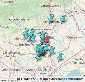 Mappa Via Molinella, 31050 Povegliano TV, Italia (10.737)