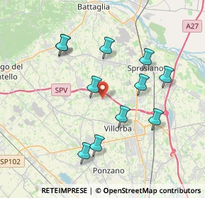 Mappa Via Molinella, 31050 Povegliano TV, Italia (3.68727)