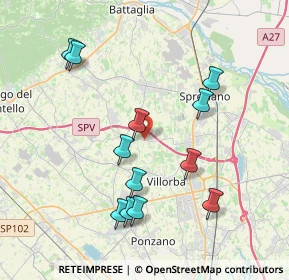 Mappa Via Molinella, 31050 Povegliano TV, Italia (3.91)