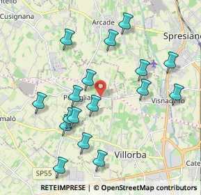 Mappa Via Molinella, 31050 Povegliano TV, Italia (2.04176)