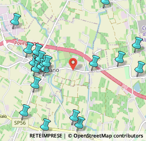 Mappa Via Molinella, 31050 Povegliano TV, Italia (1.278)