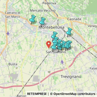 Mappa Via Storta, 31044 Montebelluna TV, Italia (1.28818)
