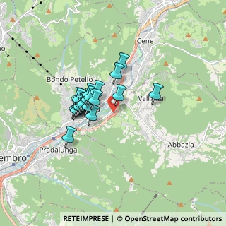 Mappa Via E. Tarantelli, 24021 Albino BG, Italia (1.2345)