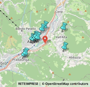 Mappa Via E. Tarantelli, 24021 Albino BG, Italia (1.32917)