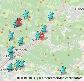 Mappa Via Tarantelli Ezio, 24021 Albino BG, Italia (5.36867)