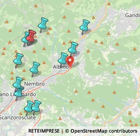 Mappa Via E. Tarantelli, 24021 Albino BG, Italia (4.96923)