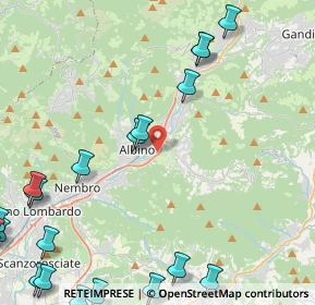 Mappa Via E. Tarantelli, 24021 Albino BG, Italia (6.619)