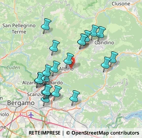Mappa Via Tarantelli Ezio, 24021 Albino BG, Italia (7.0255)