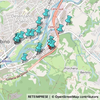 Mappa Via E. Tarantelli, 24021 Albino BG, Italia (0.477)