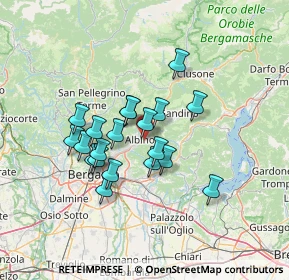 Mappa Via E. Tarantelli, 24021 Albino BG, Italia (10.8425)