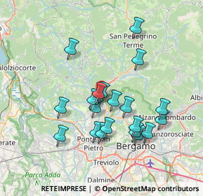 Mappa Via Ponte Clanezzo, 24031 Almenno San Salvatore BG, Italia (6.573)