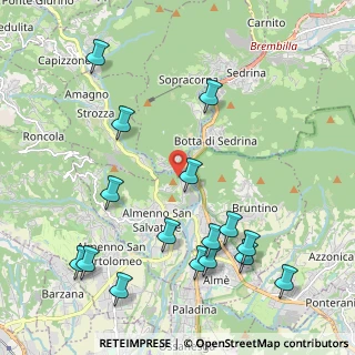Mappa Via Ponte Clanezzo, 24031 Almenno San Salvatore BG, Italia (2.46625)