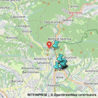 Mappa Via Ponte Clanezzo, 24031 Almenno San Salvatore BG, Italia (1.83455)