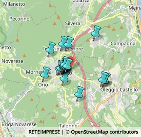 Mappa Via dell'Ussellino, 28045 Invorio NO, Italia (1.091)