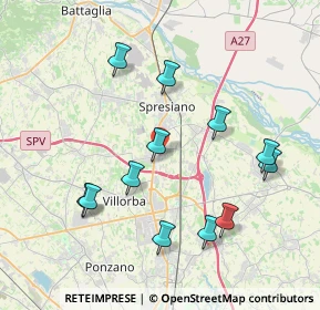 Mappa Via Papa Giovanni XXIII, 31027 Spresiano TV, Italia (3.96833)