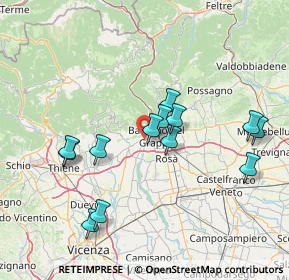 Mappa Viale Vicenza, 36063 Bassano del Grappa VI, Italia (14.27154)