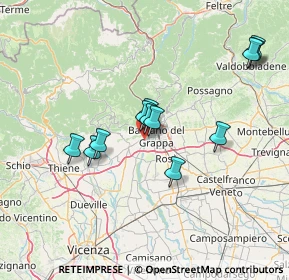 Mappa Viale Vicenza, 36063 Bassano del Grappa VI, Italia (12.94)