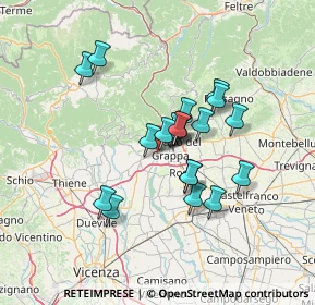 Mappa Viale Vicenza, 36063 Bassano del Grappa VI, Italia (10.62)