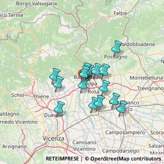 Mappa Viale Vicenza, 36063 Bassano del Grappa VI, Italia (10.458)