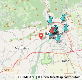 Mappa Viale Vicenza, 36063 Bassano del Grappa VI, Italia (2.88)
