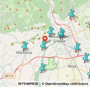 Mappa Viale Vicenza, 36063 Bassano del Grappa VI, Italia (5.29833)