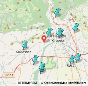 Mappa Viale Vicenza, 36063 Bassano del Grappa VI, Italia (4.36909)