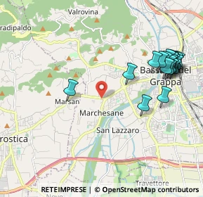 Mappa Viale Vicenza, 36063 Bassano del Grappa VI, Italia (2.3955)