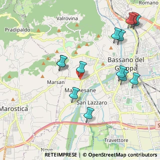 Mappa Viale Vicenza, 36063 Bassano del Grappa VI, Italia (2.32385)