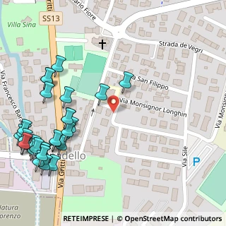 Mappa Via Mons. C. Ghimenton, 31027 Spresiano TV, Italia (0.17)