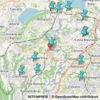 Mappa Via Alessandro Manzoni, 22045 Lambrugo CO, Italia (2.8425)