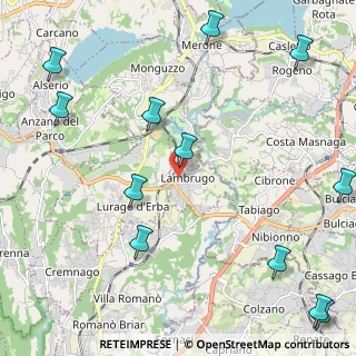 Mappa Via Alessandro Manzoni, 22045 Lambrugo CO, Italia (3.025)