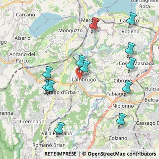 Mappa Via Alessandro Manzoni, 22045 Lambrugo CO, Italia (2.305)