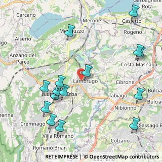 Mappa Via Alessandro Manzoni, 22045 Lambrugo CO, Italia (2.48933)